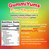 GummiYums: Fun Shapez! (8.1oz) Assorted Gummy Candy Filled with a Sour Strawberry Center