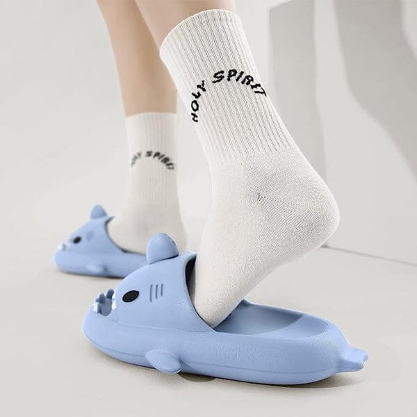 Hello Slippers Glow in The Dark Shark Slides Sandals, Super Soft Eco Hello Slippers Glow in The Dark Shark Slides Sandals, Super Soft Eco
