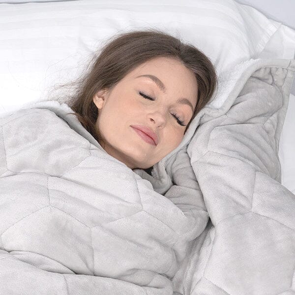 Dream Away Sherpa Fleece Weighted Blanket (Multiple Weights) Simple Dream Away 