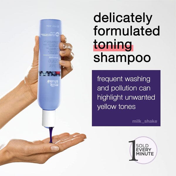 milk_shake® Silver Shine Purple Shampoo (300mL) w/ Milk Protein & Fruit Extracts Simple Showcase 