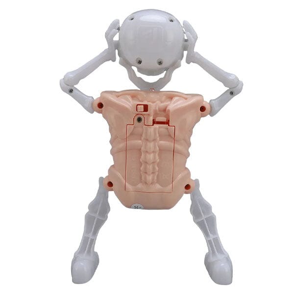 SkellyVibes Glow-In-The-Dark Dancing Skeleton - Lights Up & Laughs! Simple Exclusive 