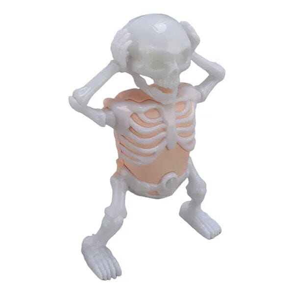 SkellyVibes Glow-In-The-Dark Dancing Skeleton - Lights Up & Laughs! Simple Exclusive 