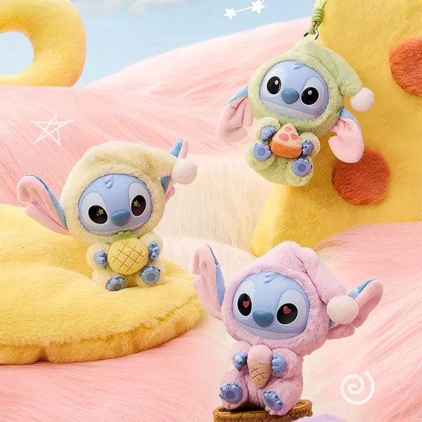 MINISO x Disney: Stitch "Eat Something Before Sleep" Series Plush Keychain Blind Box (1pc)