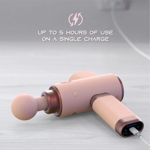 SLF Mini Handheld Impact Massager Gun in Pink Simple Showcase 