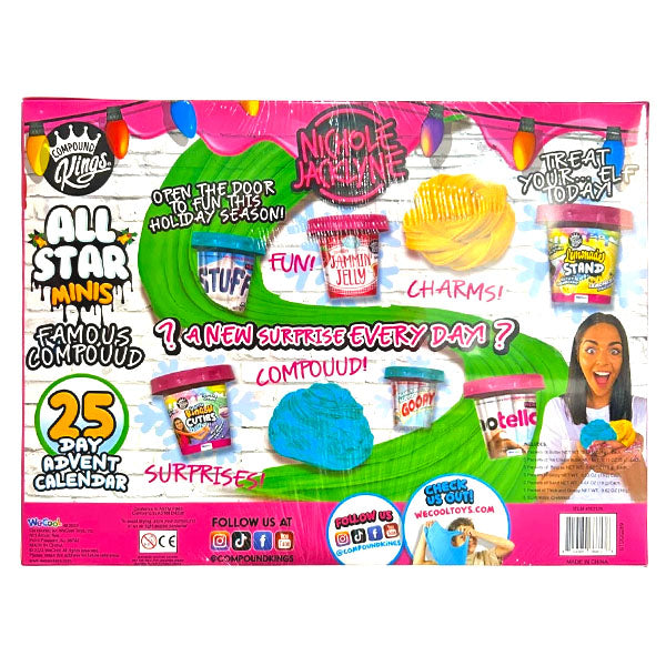Nichole Jacklyne Slime All Star Minis 25-Day Christmas Countdown Advent Calendar Simple Compound Kings 