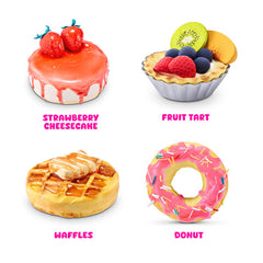 ZURU Slime Mart S1 Small Dessert Bag DIY Realistic Slime Food Clay Cracking Kit (1 Bag) Style Ships Assorted