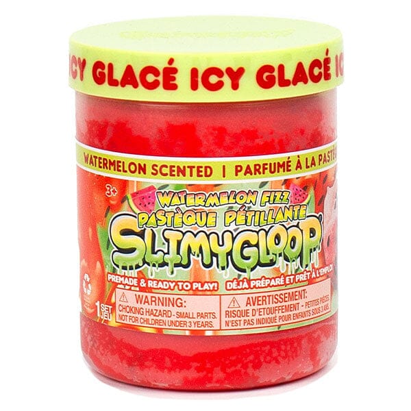 SlimyGloop Watermelon Fizz Pre-Made & Ready To Play Slime (7.4oz) Simple SlimyGloop 