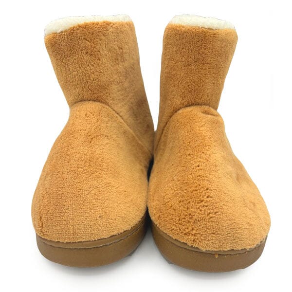 Shhhandals Fluffy Slipper Khaki Ankle Boots (Multiple Sizes) Simple Exclusive 