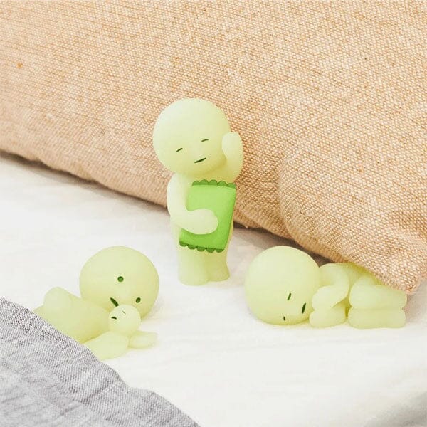Smiski Bed Series Collectible Glow in the Dark Figurine Blind Box (1pc) Simple Smiski 