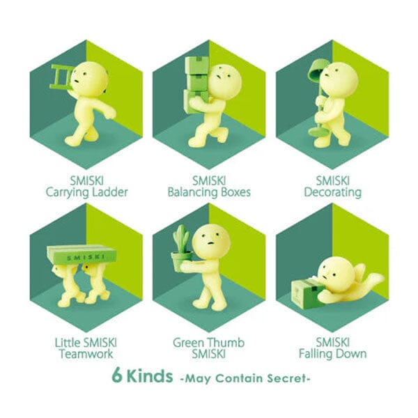 Smiski Moving Series Collectible Glow in the Dark Figurine Blind Box (1pc) Simple Smiski 