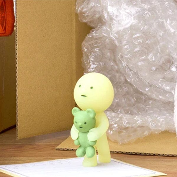 Smiski Moving Series Collectible Glow in the Dark Figurine Blind Box (1pc) Simple Smiski 