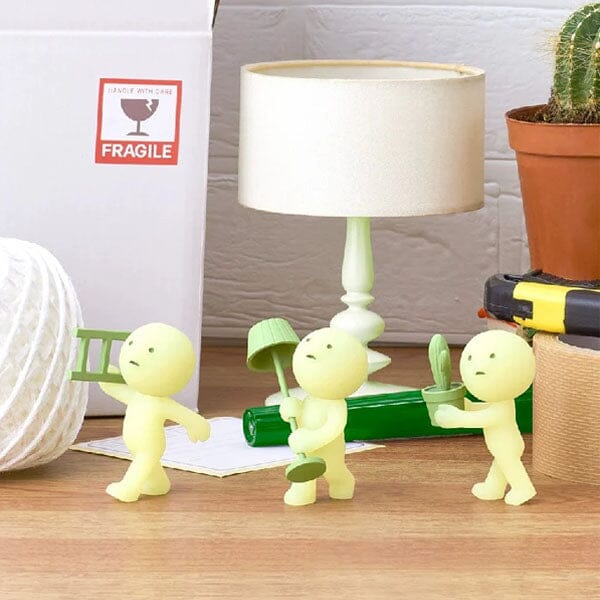 Smiski Moving Series Collectible Glow in the Dark Figurine Blind Box (1pc) Simple Smiski 