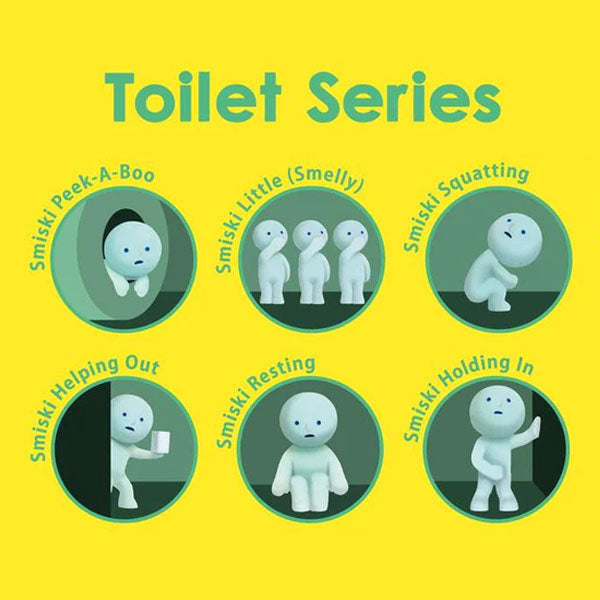 Smiski Toilet Series Collectible Glow in the Dark Figurine Blind Box (1pc)