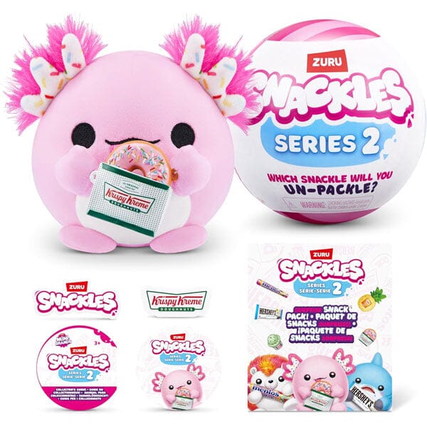 ZURU™ Mini Brands Snackles Mystery Mini 5" Plush Capsule Series 2 Wave 1 Simple Showcase 