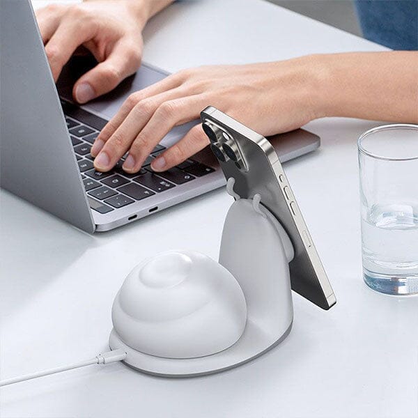 SnailBud Magnetic Phone Charger w/ Removable Snail Shell Light Simple Exclusive 