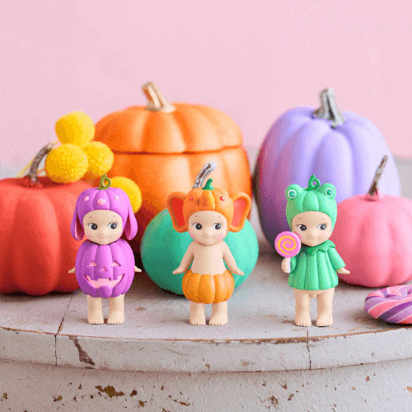 Sonny Angel Collectable Mini Cherub Figurines Pumpkin Patch Series Blind Box (1pc)