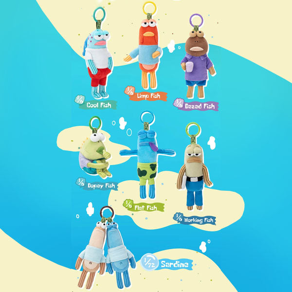 Pop Mart x SpongeBob Squarepants: Bikini Bottom Buddies Series Posable Plush Keychain Blind Box (1pc)