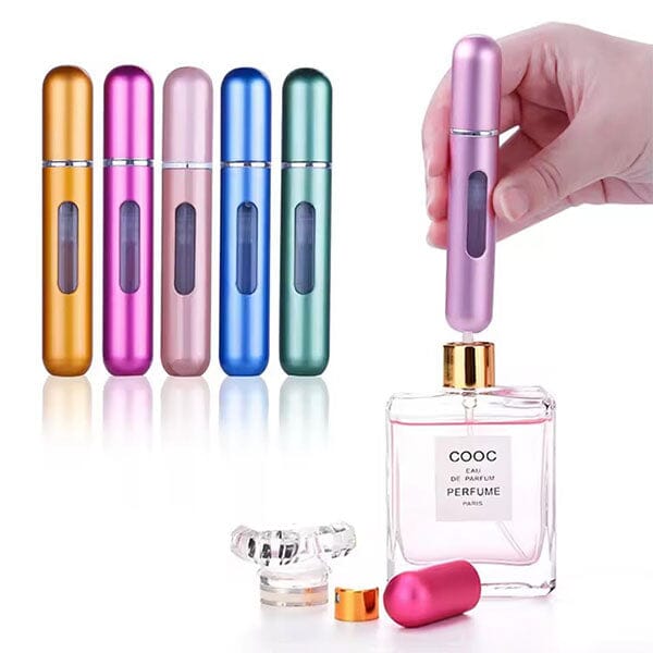 SpritzPod Portable Refillable Fragrance Atomizer 5mL Capacity (Assorted Colors) Simple Showcase 