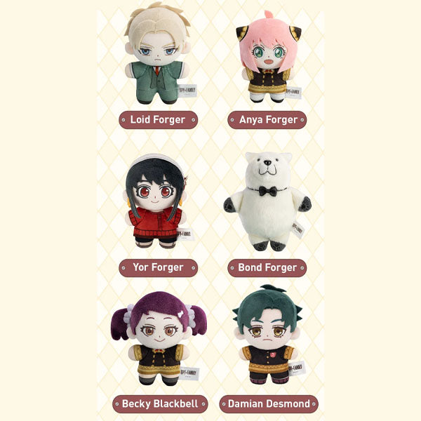 Pop Mart x SPY×FAMILY: Anime Character Series Plush Pendant Keychain Blind Box (1pc)