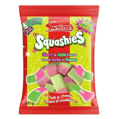 Swizzels Squashies Cherry & Apple Flavor Gummy Candy (160g) Imported From England Simple Squashies 