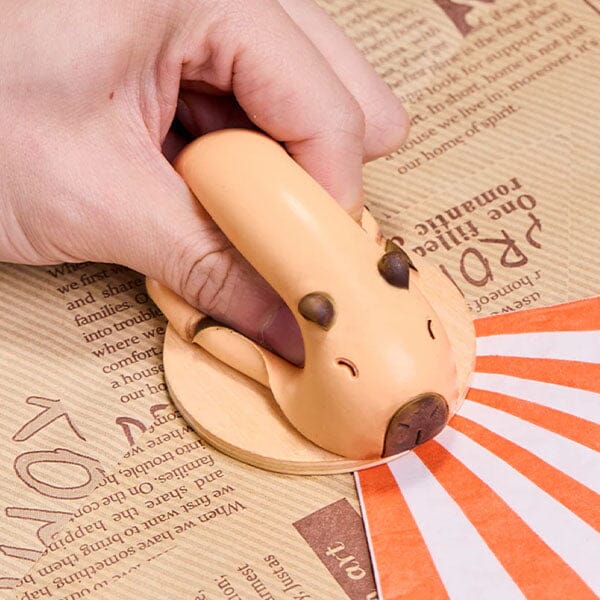 SqueezeSquad Taba Deluxe Premium Silicone Squishy Fidget Toy - Capybara Simple SqueezeSquad 