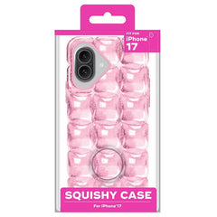 SugarSqueez Squishy Fidget Jelly iPhone Case in Blue or Pink (1pc) Multiple Sizes Simple SugarSqueez Pink iPhone 17 