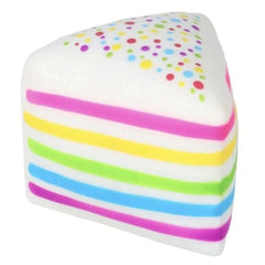 SmushMart Giant Rainbow Layer Cake Slice Squishy Fidget Toy (1pc) Simple SmushMart