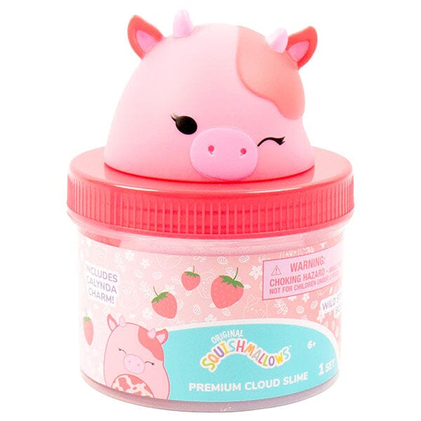 Squishmallows Premium Cloud Slime Fidget Putty Jar Multiple Scents & Styles (Wave 2) Pre-Order Preorder Showcase Calynda The Strawberry Cow Slime 