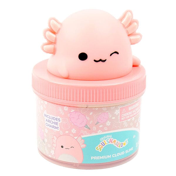 Squishmallows Premium Cloud Slime Fidget Putty Jar Multiple Scents & Styles (Wave 2) Pre-Order Preorder Showcase Archie The Axolotl Cotton Candy Slime 