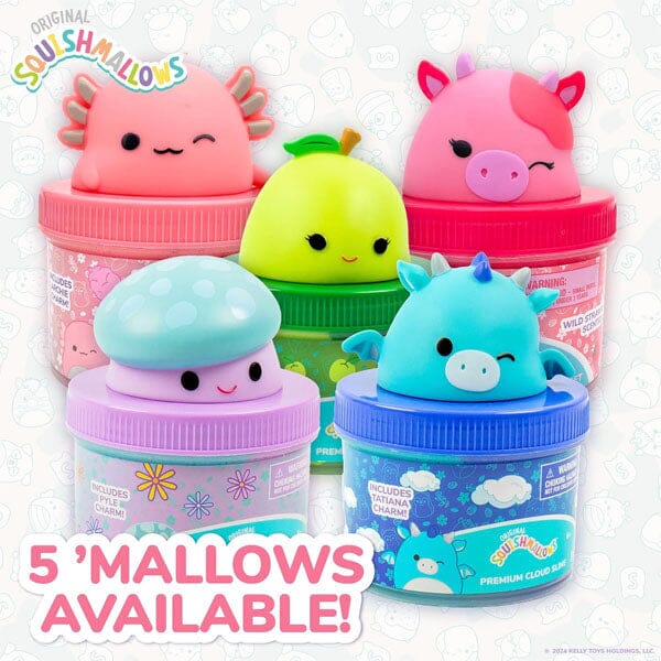 Squishmallows Premium Cloud Slime Fidget Putty Jar Multiple Scents & Styles (Wave 2) Simple Showcase 