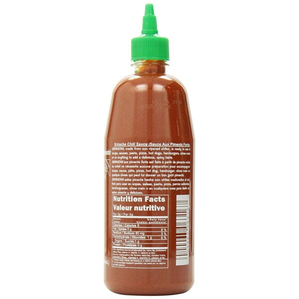 Huy Fong Original Sriracha Hot Chili Sauce Bottle (714mL) Simple Showcase 