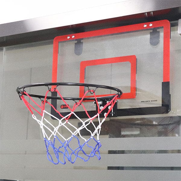 StealthDunk Silent Basketball Indoor Hoop with Clear Backboard Simple Showcase 