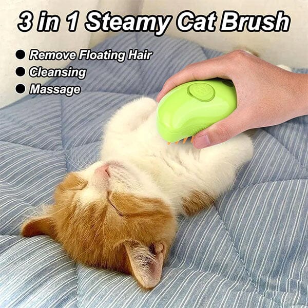 SteamyTails: Silicone Steam Grooming Brush For Cats & Dogs Preorder Showcase 