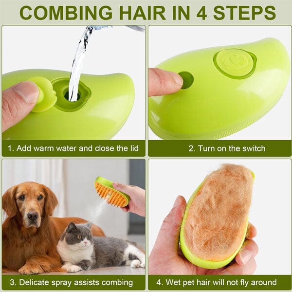 SteamyTails: Silicone Steam Grooming Brush For Cats & Dogs Preorder Showcase 