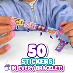 Sticki Rolls Wearable Reusable Sticki Band Mystery Capsule (50 Stickers Inside!) Simple Showcase 