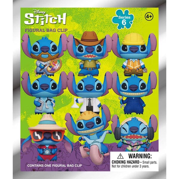 3D Disney's Stitch Character Bag Clips Series 6 Blind Bags (1pc) Simple Showcase 