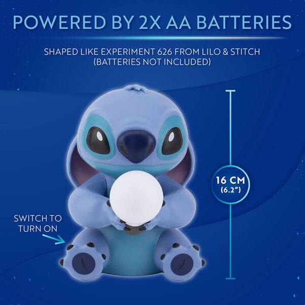 Paladone Disney's Lilo & Stitch 6" Novelty Tabletop Touch Lamp Simple Paladone 