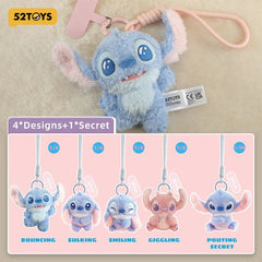52TOYS x Disney: Stitch Mood Series Plush Keychain Blind Box (1pc)