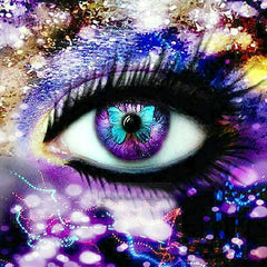 Studio Diamond Painting Vivid Collection | Glitter Eye | 40cm x 40cm Simple Showcase 