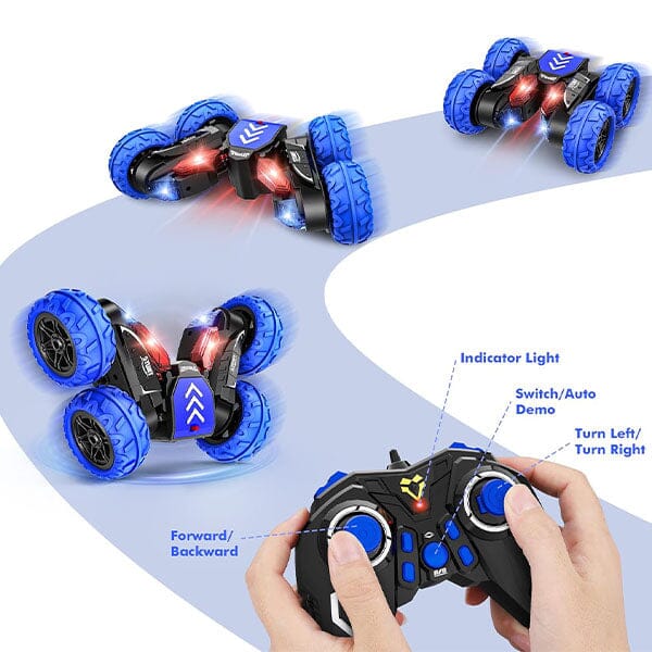 Tough Trax SPINXTREME Remote Control Spinning Stunt Car Simple Tough Trax 