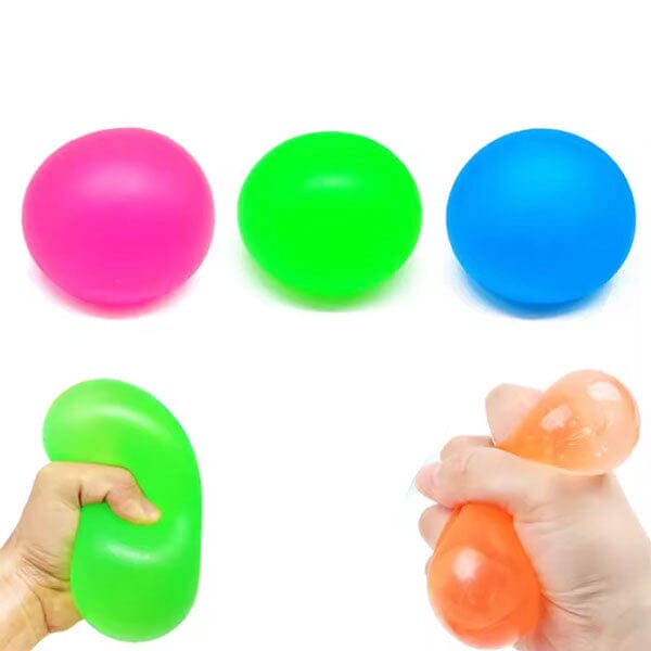 SugarSqueez Squishy Fidget Sugar Stress Ball (1pc) Assorted Colors Simple Showcase Neon 