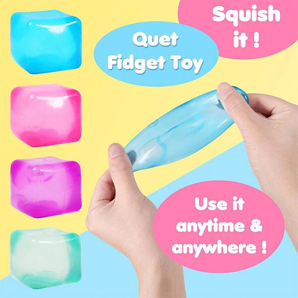 SugarSqueez Cube Squishy Fidget Sugar Stress Ball (1pc) Assorted Colors Simple SugarSqueez 