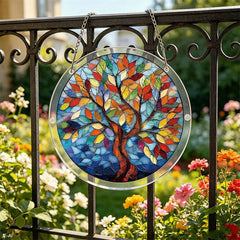 Studio Art DIY Acrylic Suncatcher Puzzle (84 Pieces) Tree Of Life