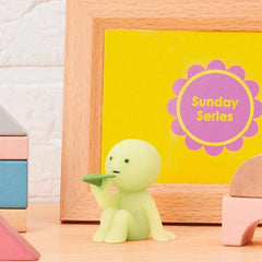 Smiski Sunday Series Collectible Glow in the Dark Figurine Blind Box (1pc) Simple Smiski 