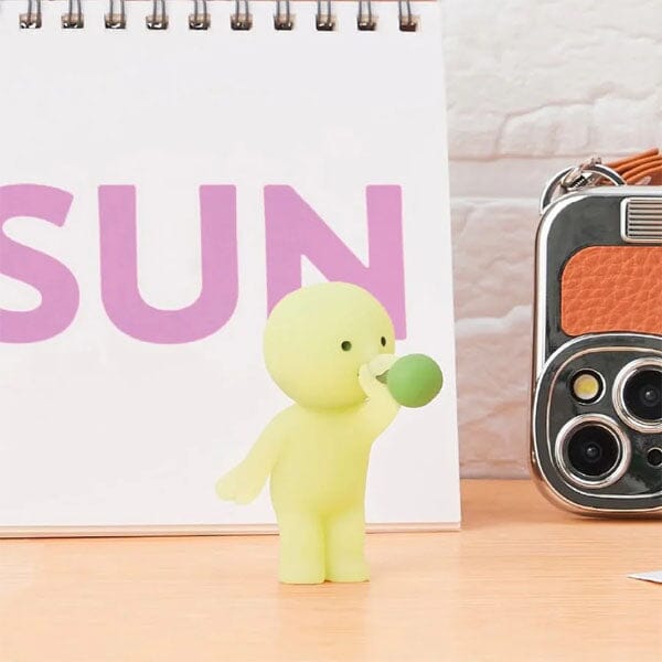 Smiski Sunday Series Collectible Glow in the Dark Figurine Blind Box (1pc) Simple Smiski 