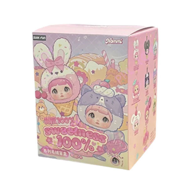 Nommi 100% Sweetness Series Kawaii Plush Doll Keychain Blind Box (1pc)