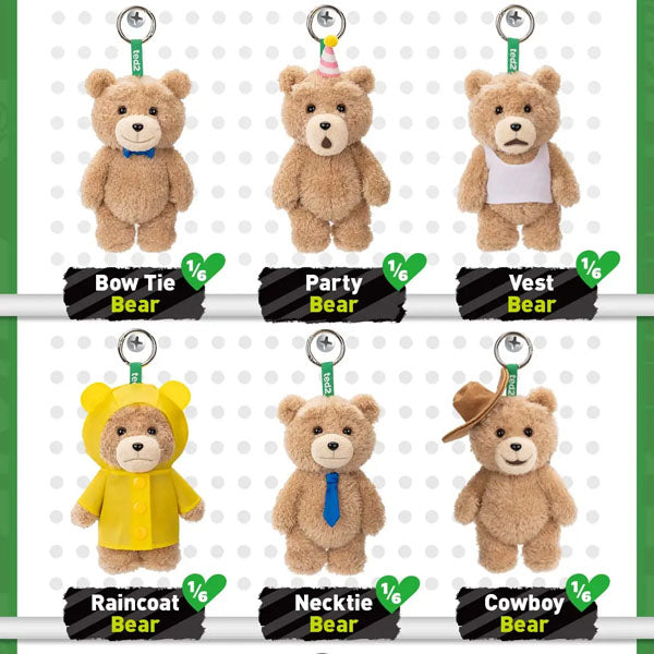 Pop Mart x Ted 2: Teddy Bear Action Series Posable Plush Keychain Blind Box (1pc)