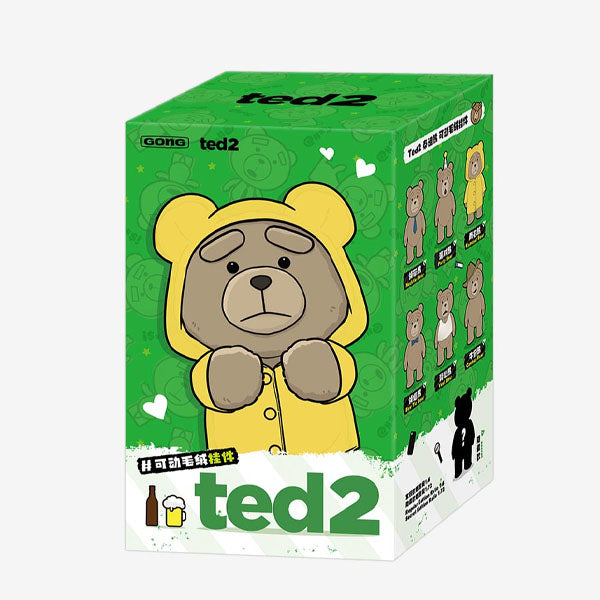 Pop Mart x Ted 2: Teddy Bear Action Series Posable Plush Keychain Blind Box (1pc)