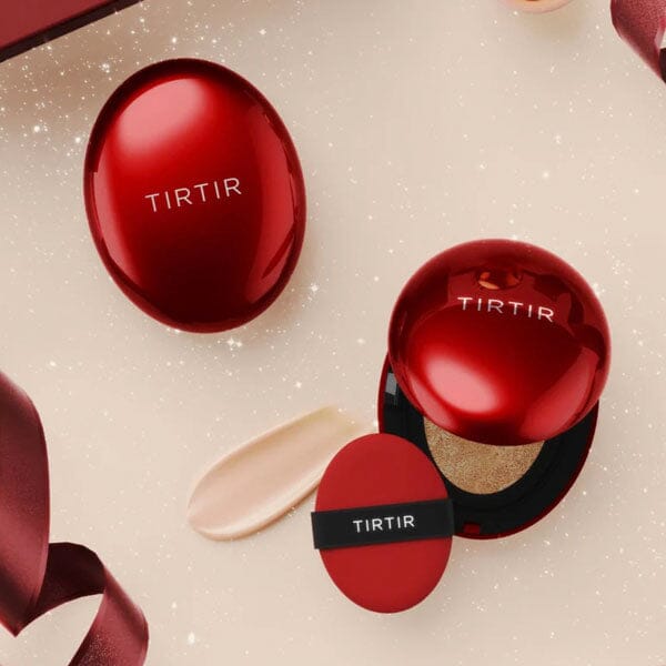 TIRTIR Korean "Mask Fit" Viral Red Cushion Semi-Matte Foundation (Multiple Shades) Simple Showcase 