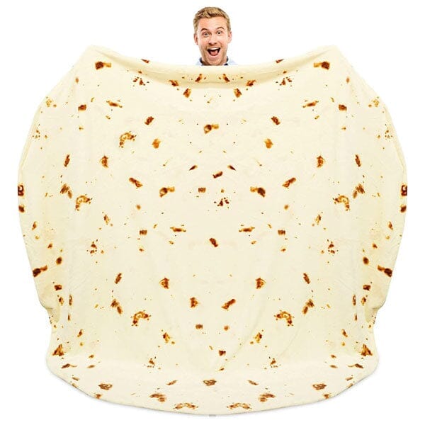 Cozy Cuddler Giant Fleece Tortilla Blanket (80") | As Seen On TikTok! | Pre-Order Preorder Showcase 